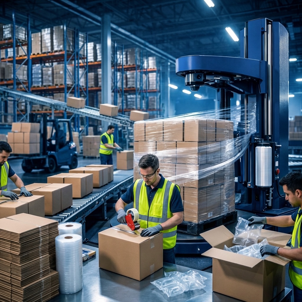 IPG packaging materials used in warehouse shipping operations